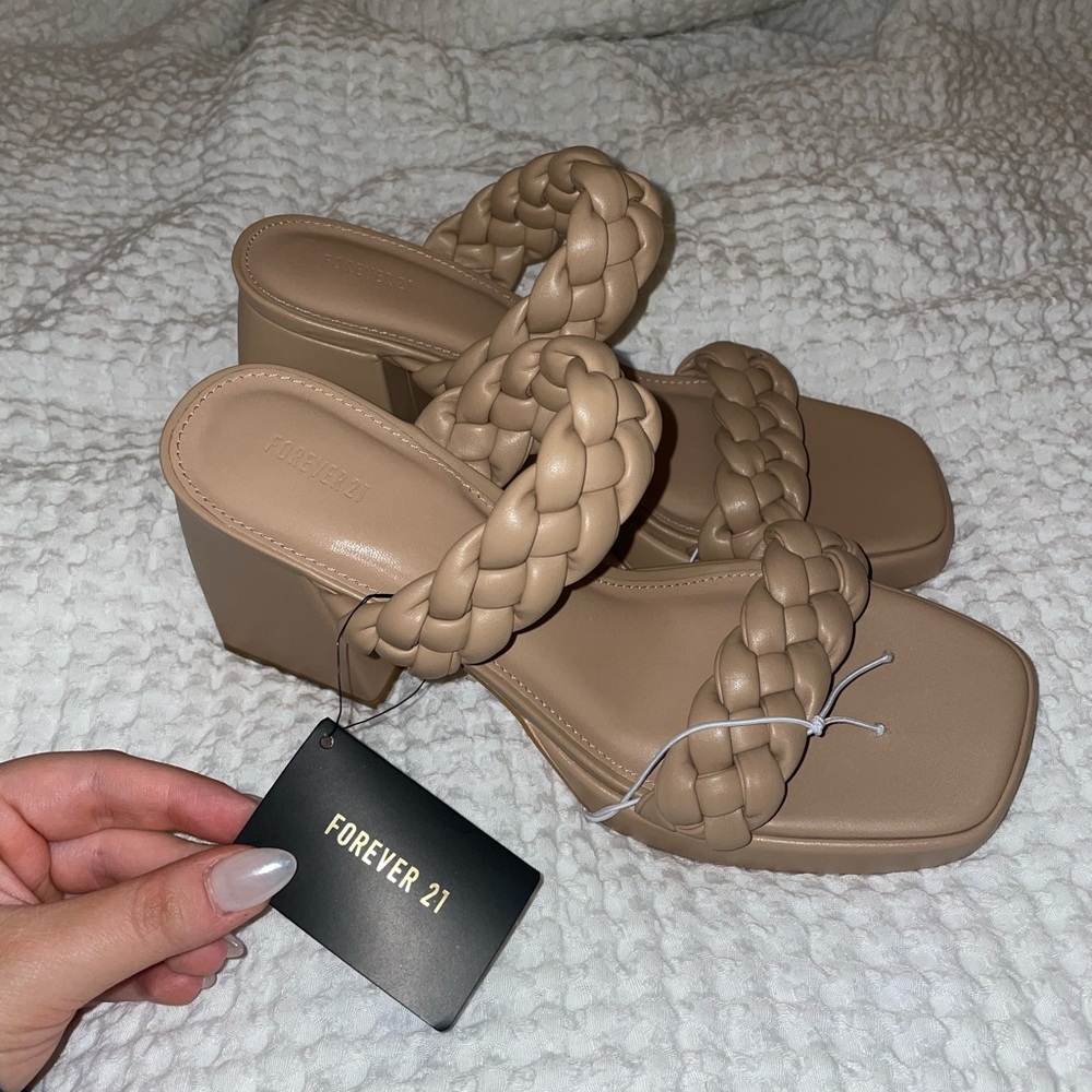 Forever 21 open toe heels